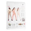 Passion Netz-Catsuit mit offenen Cups – Schwarz