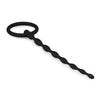 Sinner Gear Silikon Penis-Plug mit Ring – Schwarz – Produktansicht 2