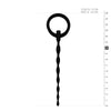 Sinner Gear Silikon Penis-Plug mit Ring – Schwarz – Produktansicht 4