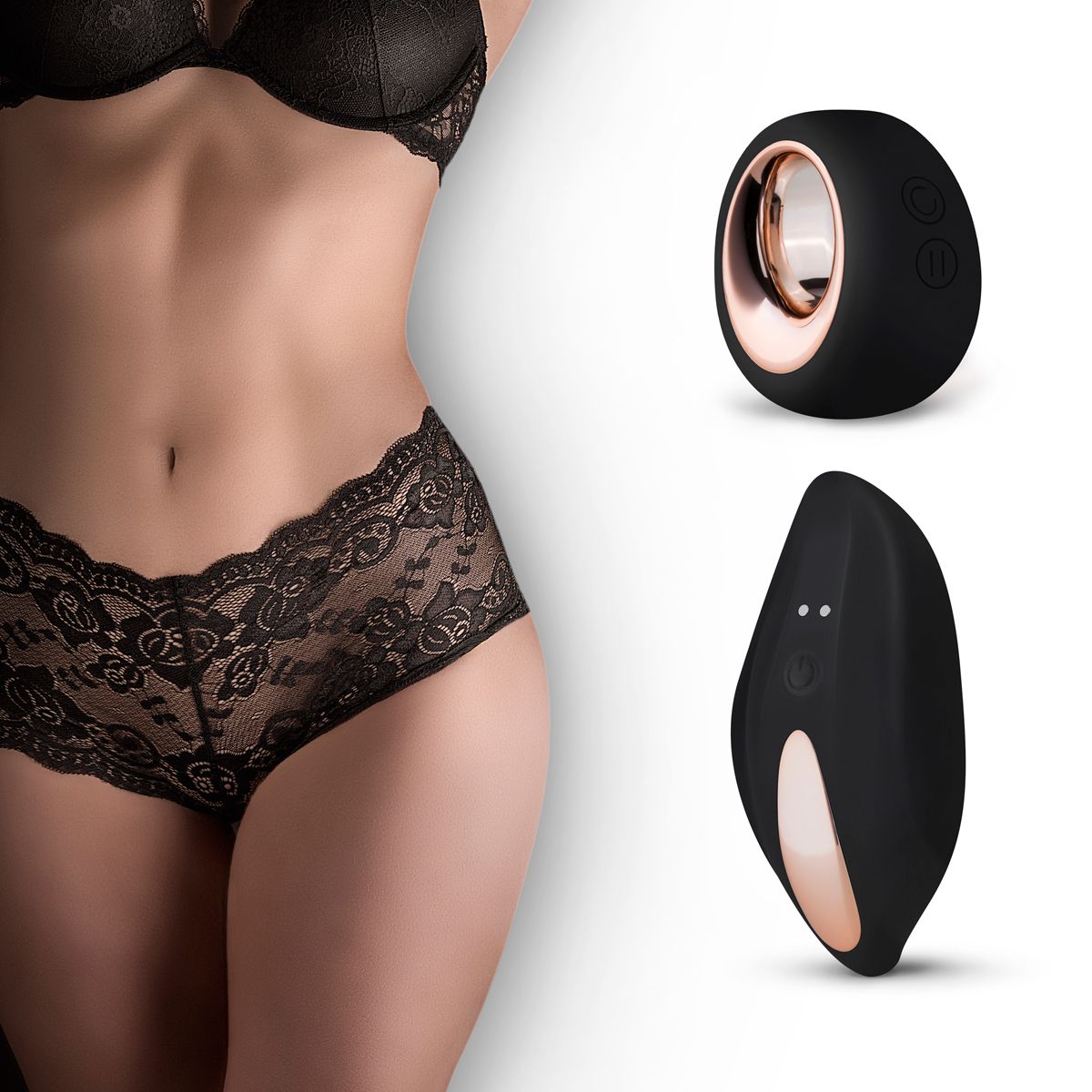 Panty Rebel Vibrierende BoyShort mit Fernbedienung – Schwarz