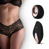 Panty Rebel Vibrierende BoyShort mit Fernbedienung – Schwarz