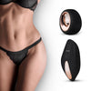 Panty Rebel Vibrierender Tanga mit Fernbedienung – Schwarz