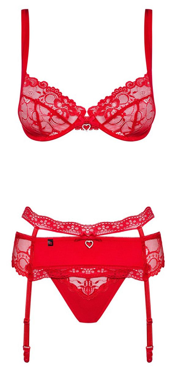 Obsessive – Heartina Strumpfhalter-Set
