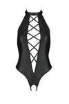 Passion Nancy Ouvert Bodysuit – Schwarz