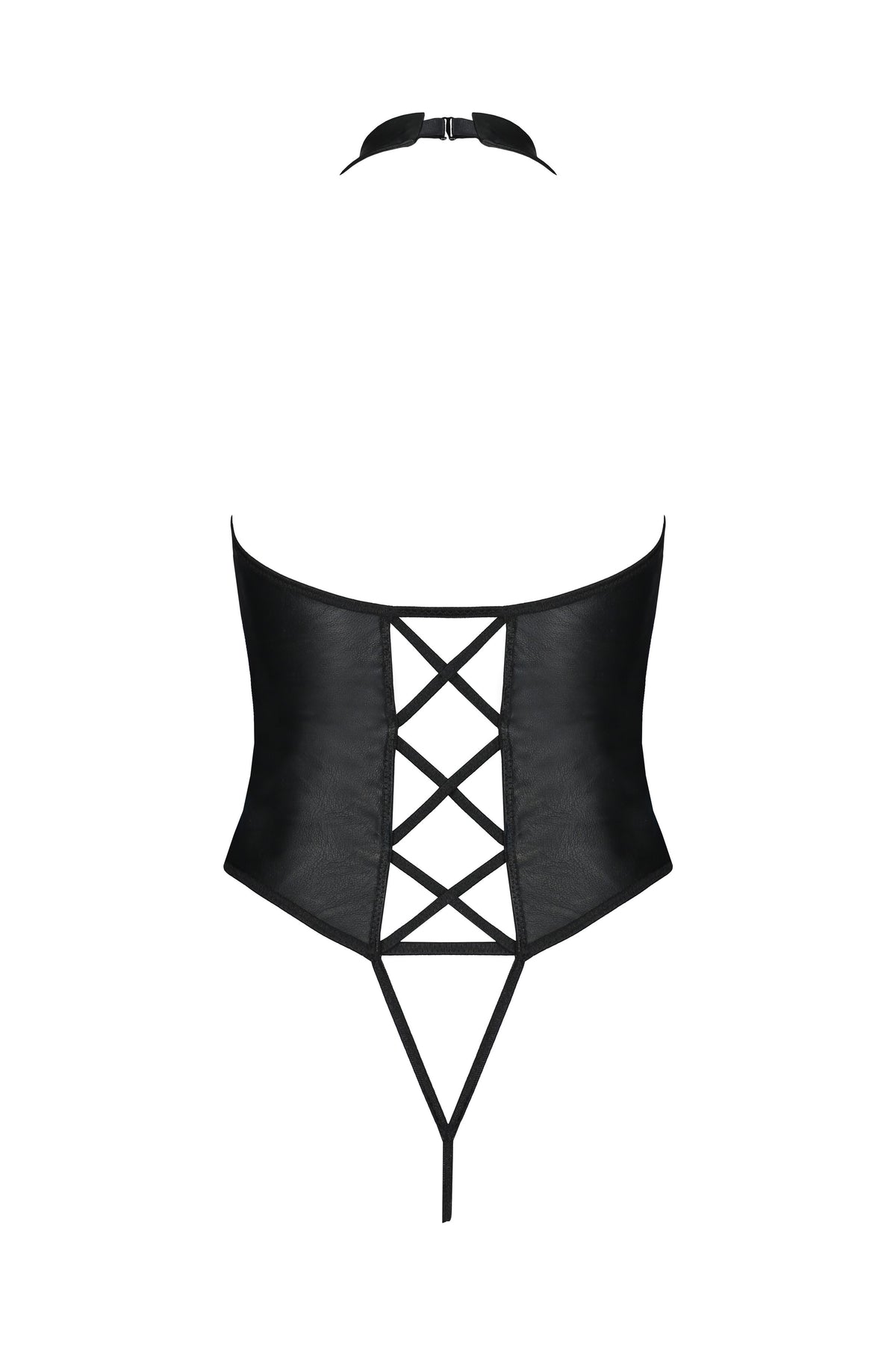 Passion Nancy Ouvert Bodysuit – Schwarz