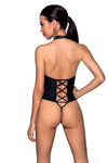 Passion Nancy Ouvert Bodysuit – Schwarz