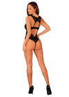 Obsessive – Donna Dream Body mit offenem Schritt – Schwarz