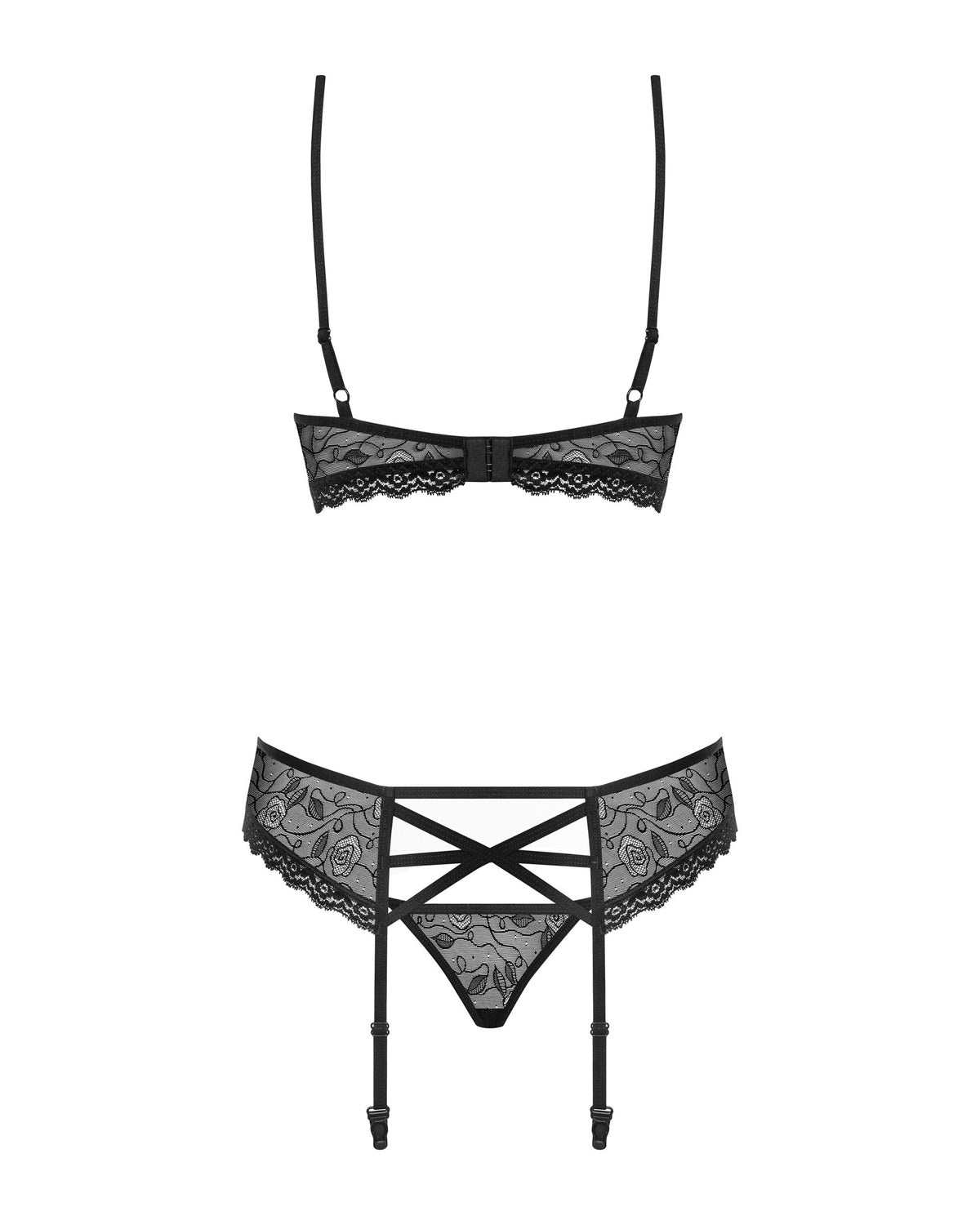 Obsessive – Fabulous Strumpfhalter-Set – Schwarz