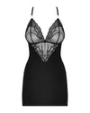 Obsessive 828 Negligé & String – Schwarz