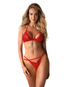 Obsessive – BH- & Tanga-Set – Rot
