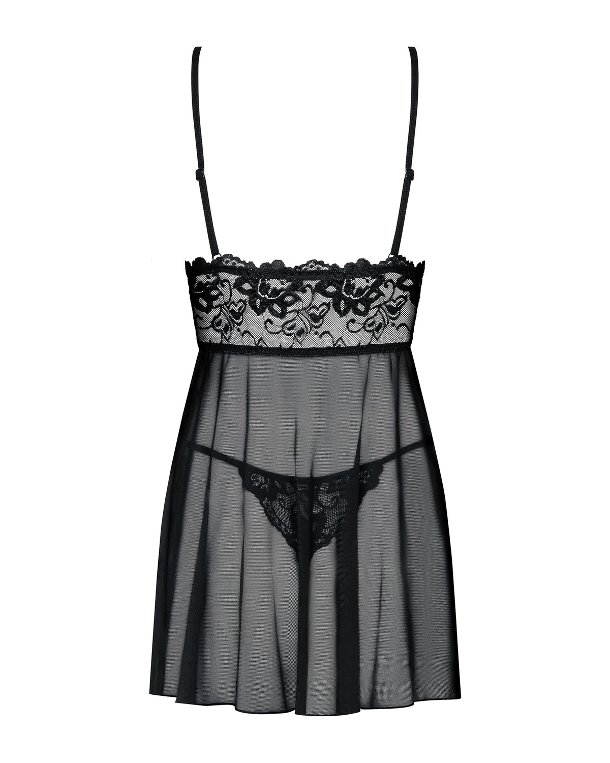 Obsessive – Idillia Babydoll und Tanga – Schwarz