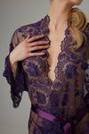 Christine – Graceful Spitzen-Kimono – Lila
