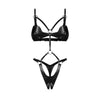 Obsessive – Dame Control Ouvert-Teddy – Schwarz