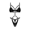 Obsessive – Dame Control Ouvert-Teddy – Schwarz