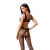 Passion BS085 Ouvert Catsuit – Schwarz