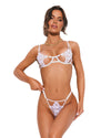 Obsessive – Luise Sublim 2-teiliges Ouvert-Set – Weiß