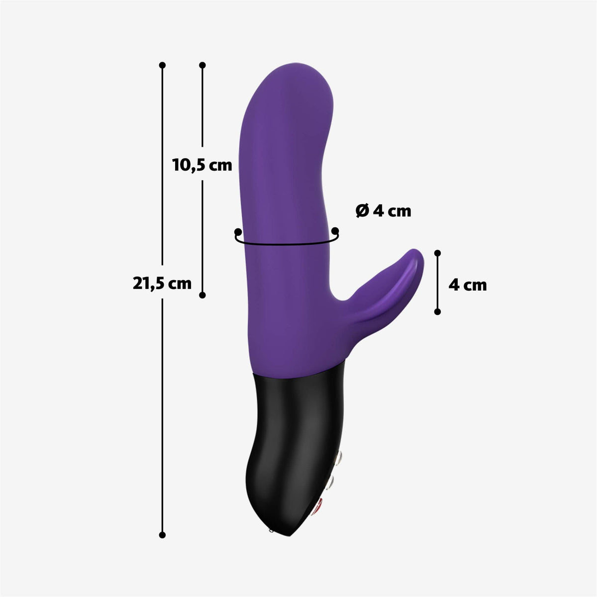 Fun Factory BI STRONIC FUSION Violet – Abmessungen und Detailansicht