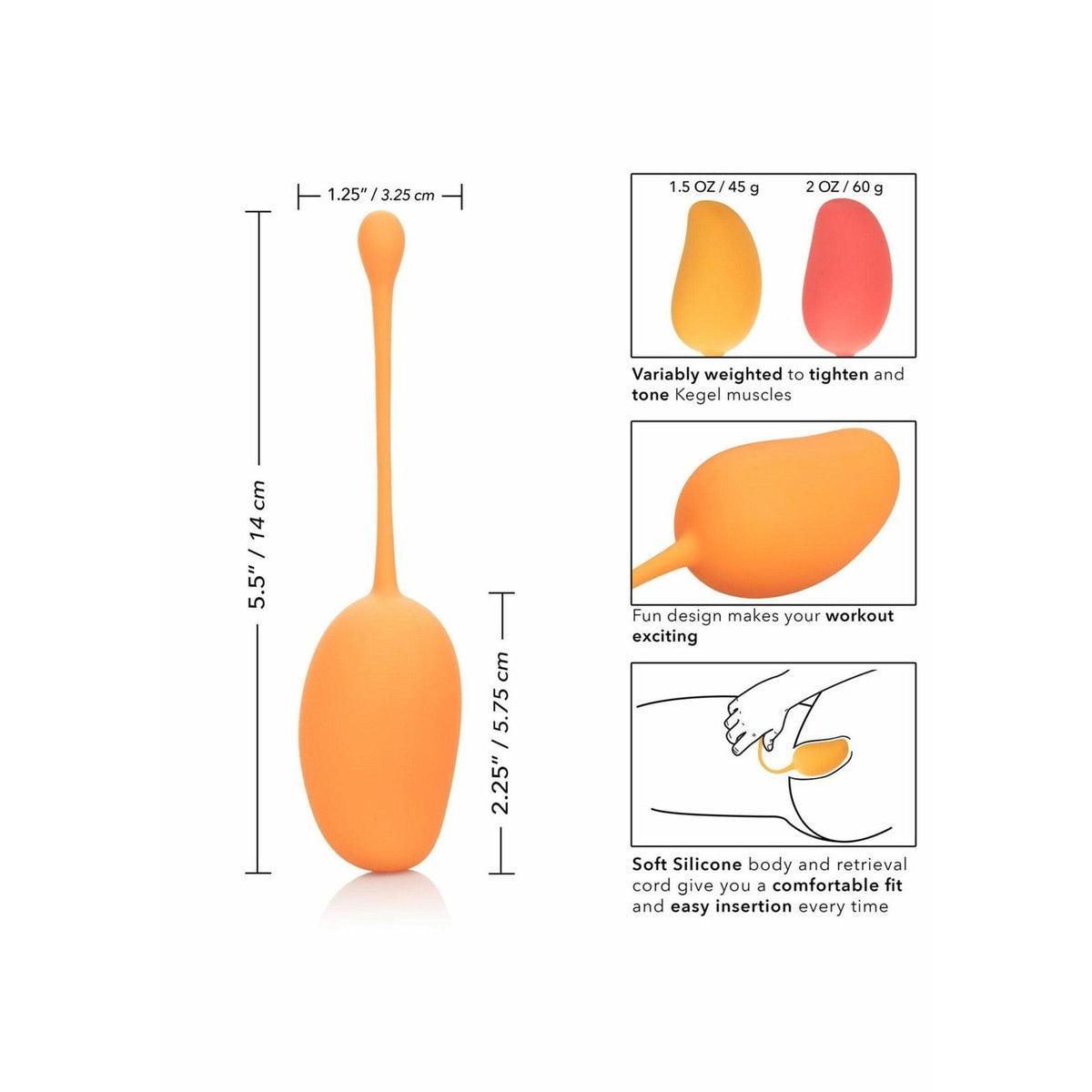 CalExotics Kegel Training Set Mango – Detailansicht 4