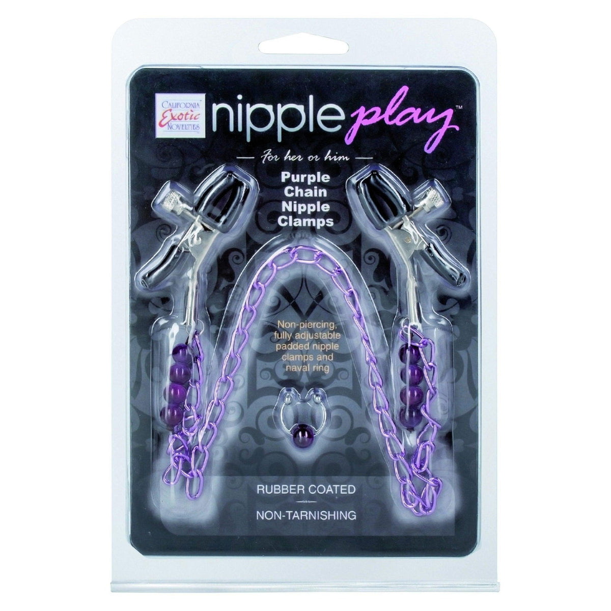 CalExotics - Purple Chain Nipple Clamps – Produktansicht 2