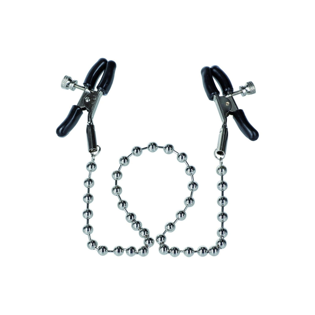 CalExotics - Silver Beaded Nipple Clamps – Produktbild