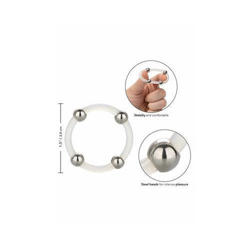 CalExotics - Steel Beaded Silicone Ring L – Produktansicht 3