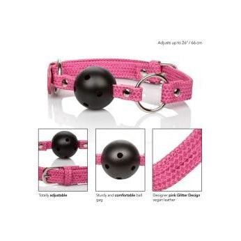 CalExotics -  Tickle Me Pink Ball Gag - Mr. und Mrs. Love