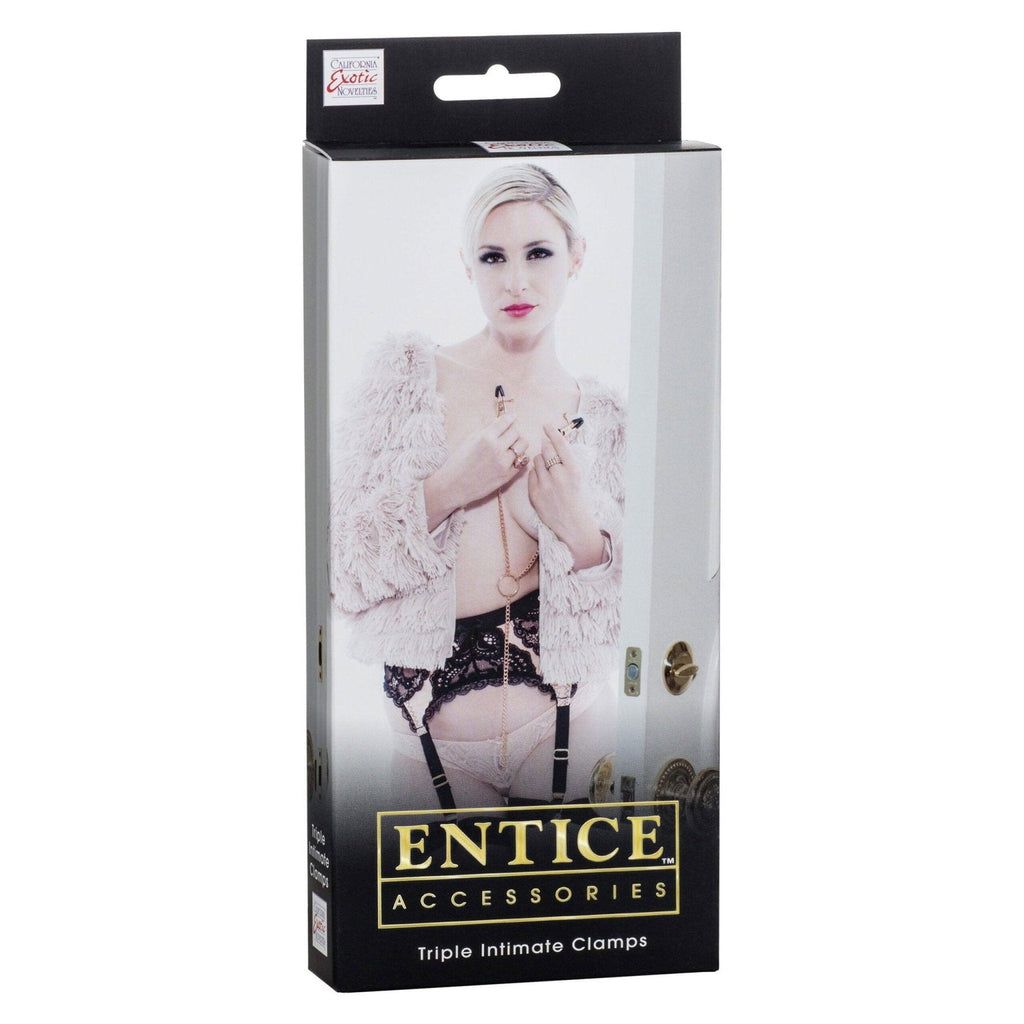 CalExotics - Triple Intimate Clamps Gold – Produktansicht 2