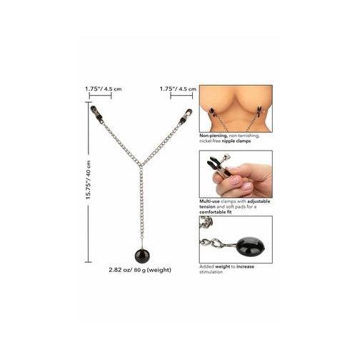 CalExotics - Weighted Disc Nipple Clamps - Mr. und Mrs. Love