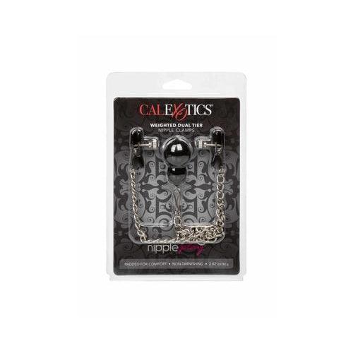 CalExotics - Weighted Dual Tier Nipple Clamps - Mr. und Mrs. Love