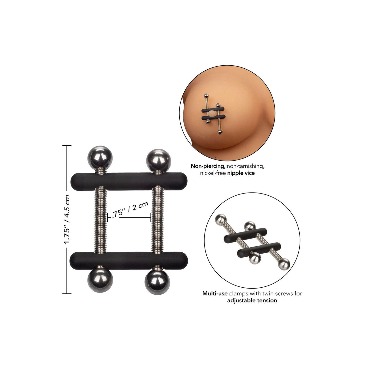 CalExotics Crossbar Nipple Vices – Detailansicht 3