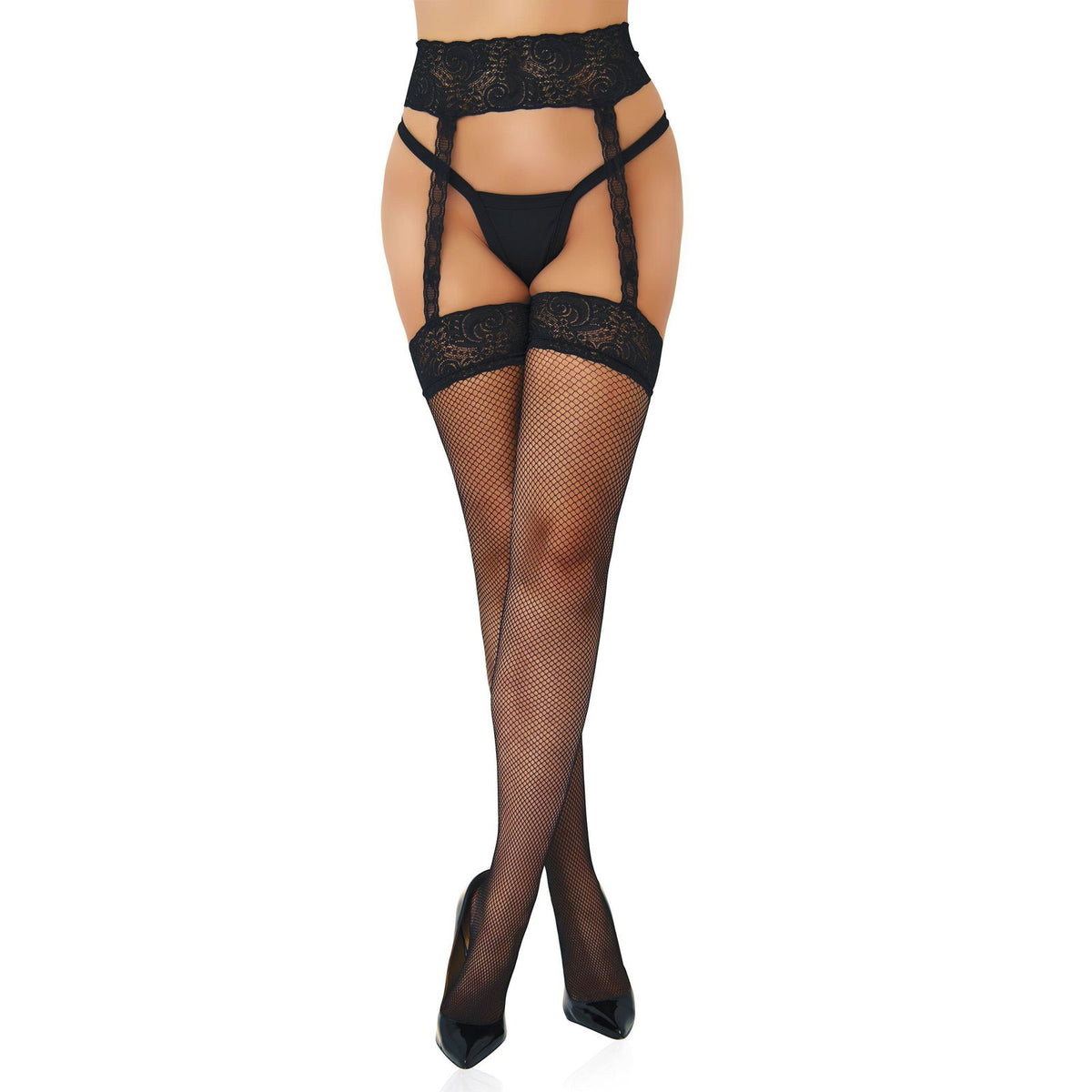 Fishnet Garterbelt Stockings – Produktbild