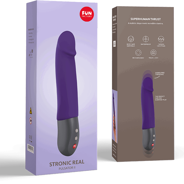 Fun Factory STRONIC REAL Dark Violet – Pulsator