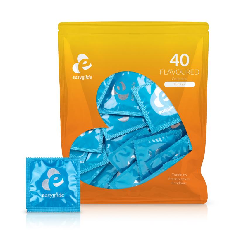 EasyGlide Kondome mit Geschmack - 40 Stück – Produktbild