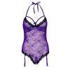 Lace Teddy with Open Crotch - Mr. und Mrs. Love
