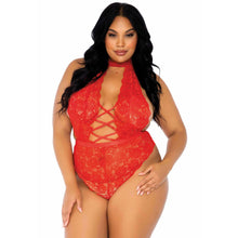  Leg Avenue - Backless & crotchless Teddy Plus Size - Mr. und Mrs. Love