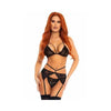 Leg Avenue - Bra Top, Garterbelt & String - Mr. und Mrs. Love