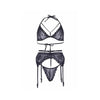 Leg Avenue - Bra Top, Garterbelt & String - Mr. und Mrs. Love