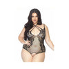 Leg Avenue - Crotchless Teddy Plus Size - Mr. und Mrs. Love