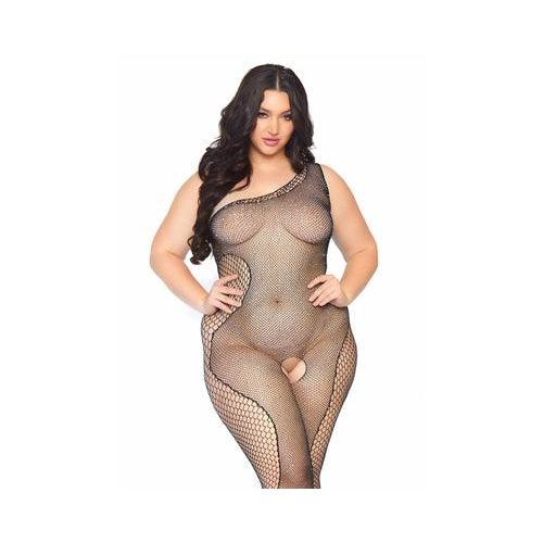 Leg Avenue - Crystalized AS Bodystocking Plus Size - Mr. und Mrs. Love