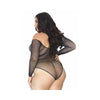 Leg Avenue - Crystalized Fishnet Bodysuit Plus Size - Mr. und Mrs. Love