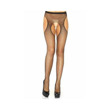  Leg Avenue - Crystalized Suspenderhose Plus Size - Mr. und Mrs. Love