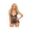 Leg Avenue - Dotted Babydoll & G-String - Mr. und Mrs. Love