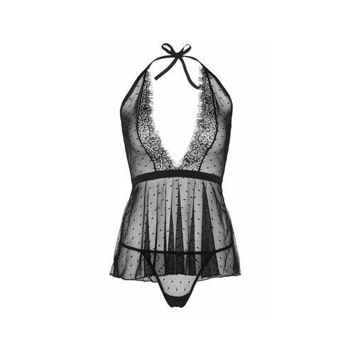 Leg Avenue - Dotted Babydoll & G-String - Mr. und Mrs. Love