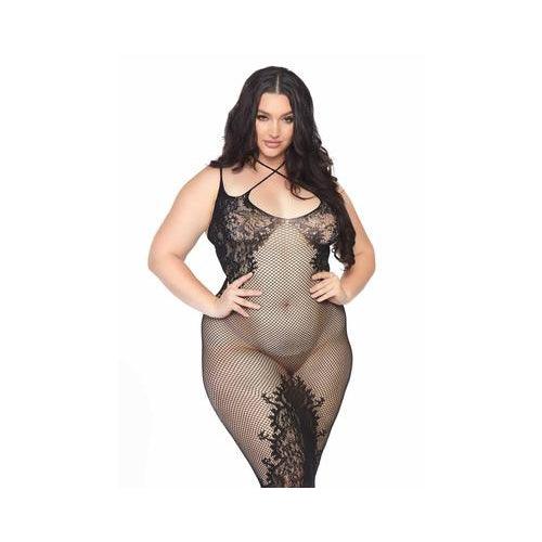 Leg Avenue - Dual Strap Halter Dress Plus Size - Mr. und Mrs. Love