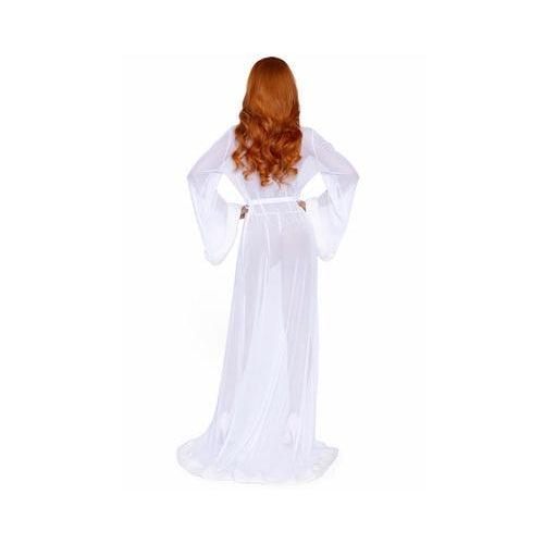 Leg Avenue - Faux fur trimmed robe & string - Mr. und Mrs. Love
