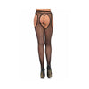 Leg Avenue - Fishnet Suspenderhose - Mr. und Mrs. Love