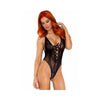 Leg Avenue - Floral Lace Thong Teddy - Mr. und Mrs. Love