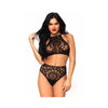 Leg Avenue - Lace Top & High Waist String - Mr. und Mrs. Love