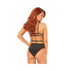Leg Avenue - Lurex Opaque Bra and Bottom - Mr. und Mrs. Love