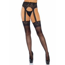  Leg Avenue - Opaque Garterbelt Stockings - Mr. und Mrs. Love